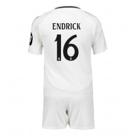 Dres Real Madrid Endrick #16 Domáci pre deti 2024-25 Krátky Rukáv (+ trenírky)